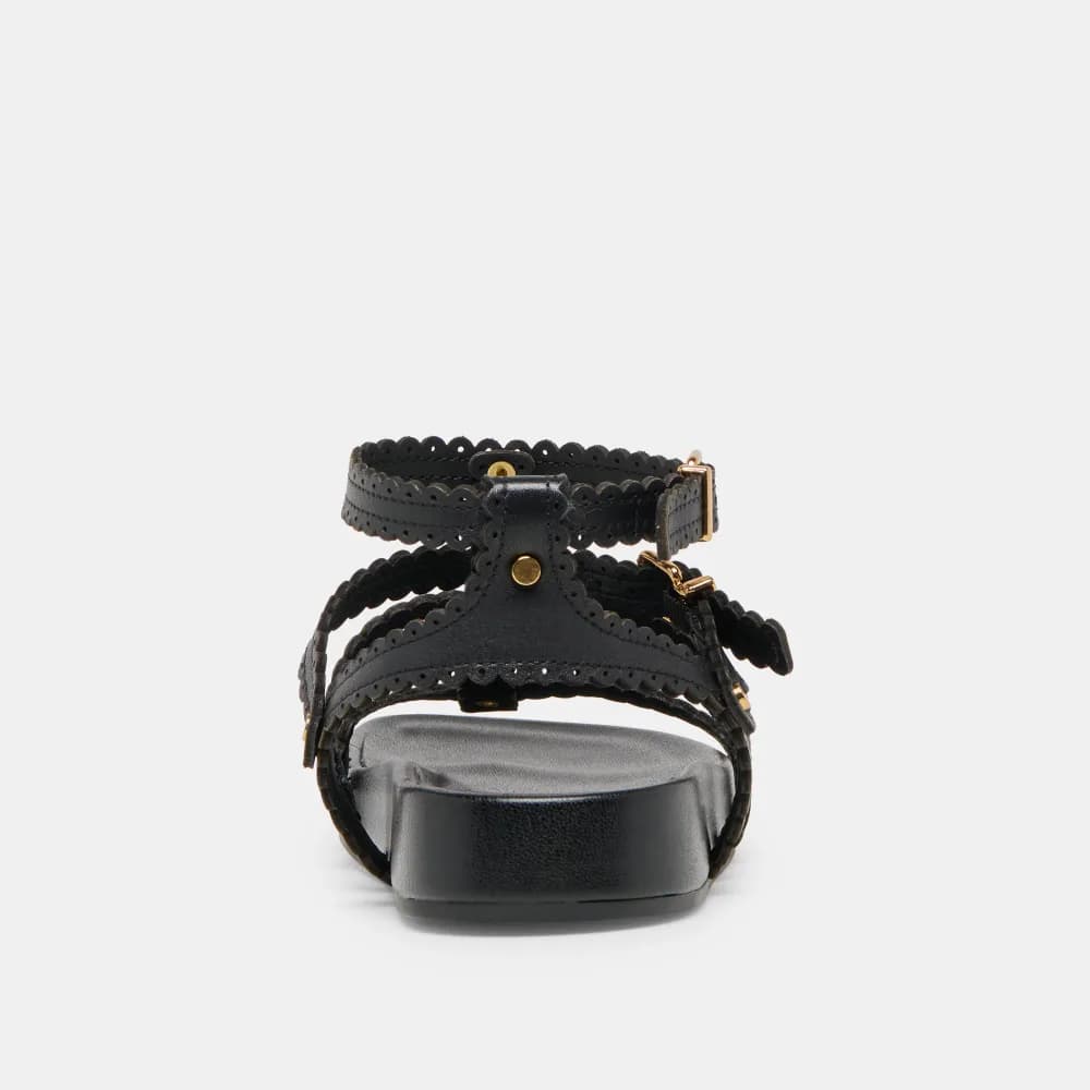 SUSANA SANDALS BLACK LEATHER