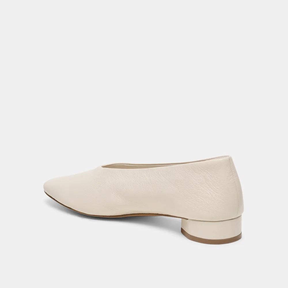 ANDEY BALLET FLATS BONE LEATHER