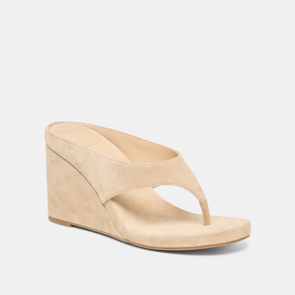 HINNA WEDGES DK BROWN SUEDE