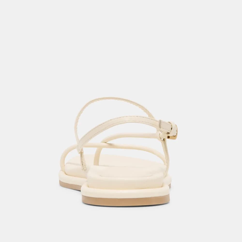 DOM SANDALS OFF WHITE LEATHER