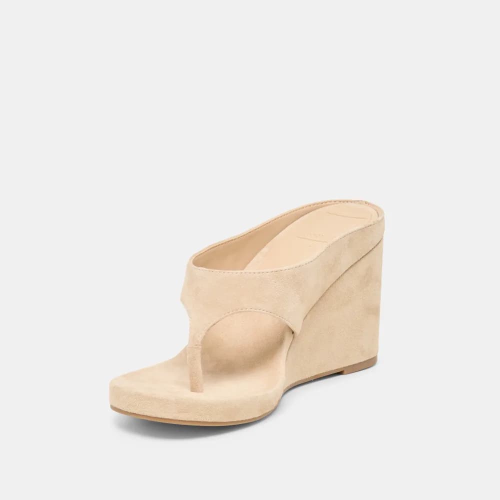 HINNA WEDGES DK BROWN SUEDE