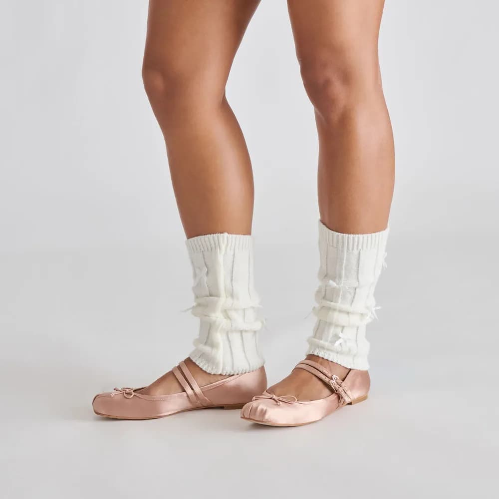 GIBSEN BALLET FLATS BLUSH SATIN