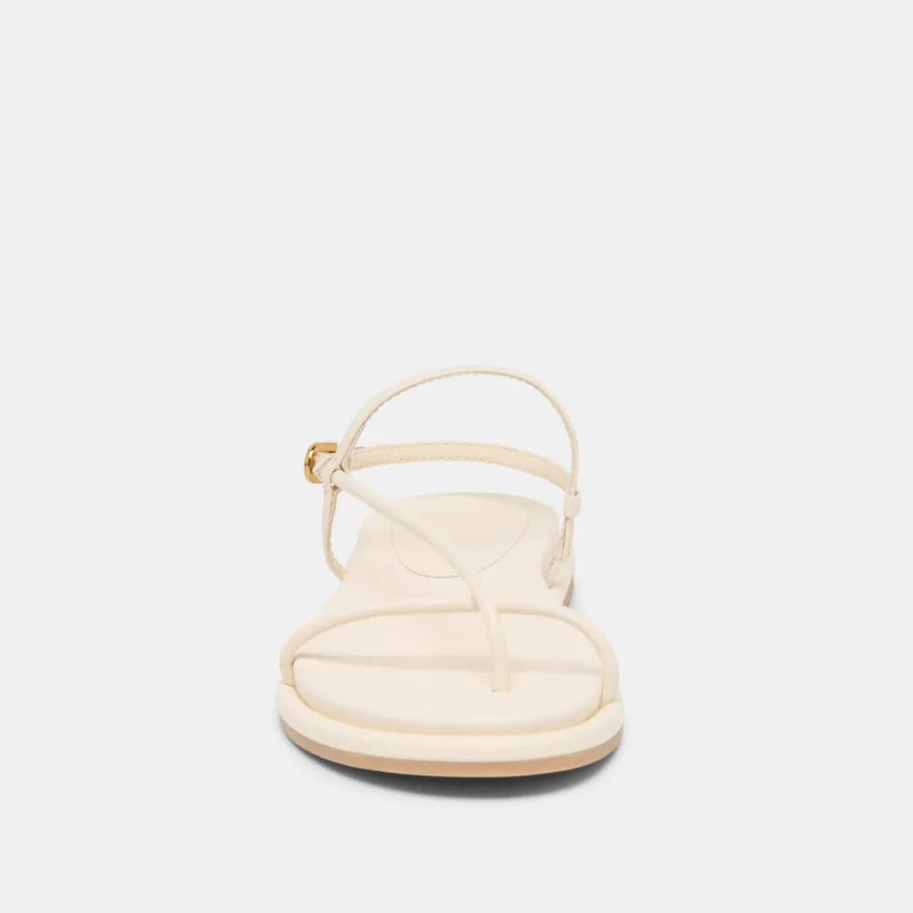 DOM SANDALS OFF WHITE LEATHER