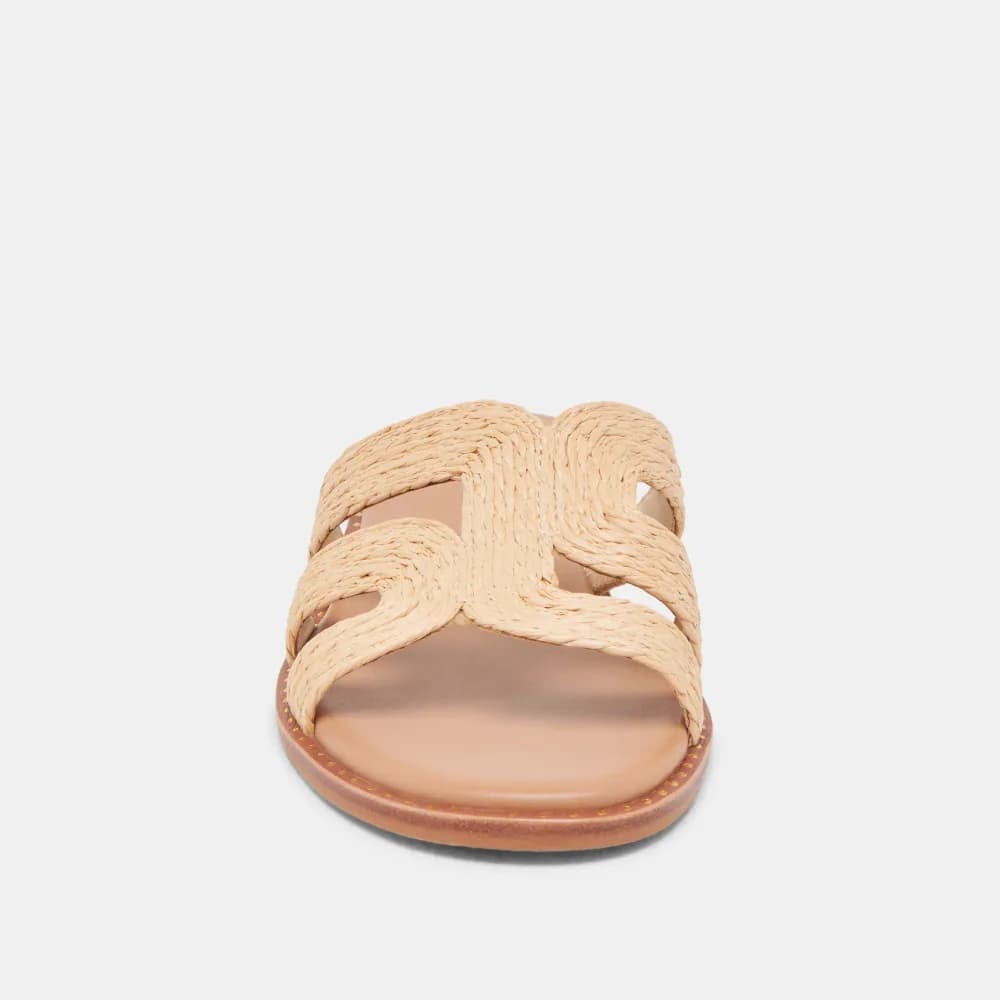 EMON SANDALS LT NATURAL RAFFIA