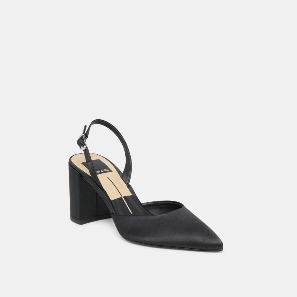CAREL HIGH HEELS ONYX SATIN