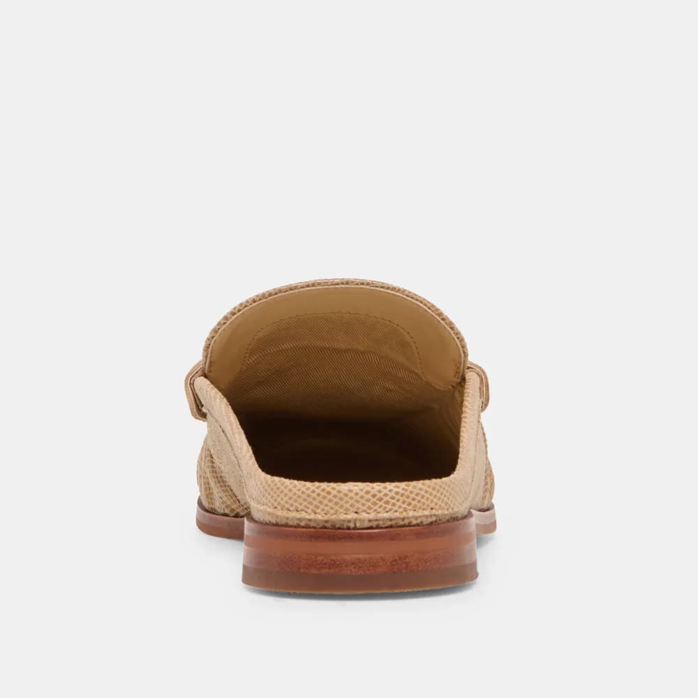BETZY LOAFERS LATTE EMBOSSED SUEDE
