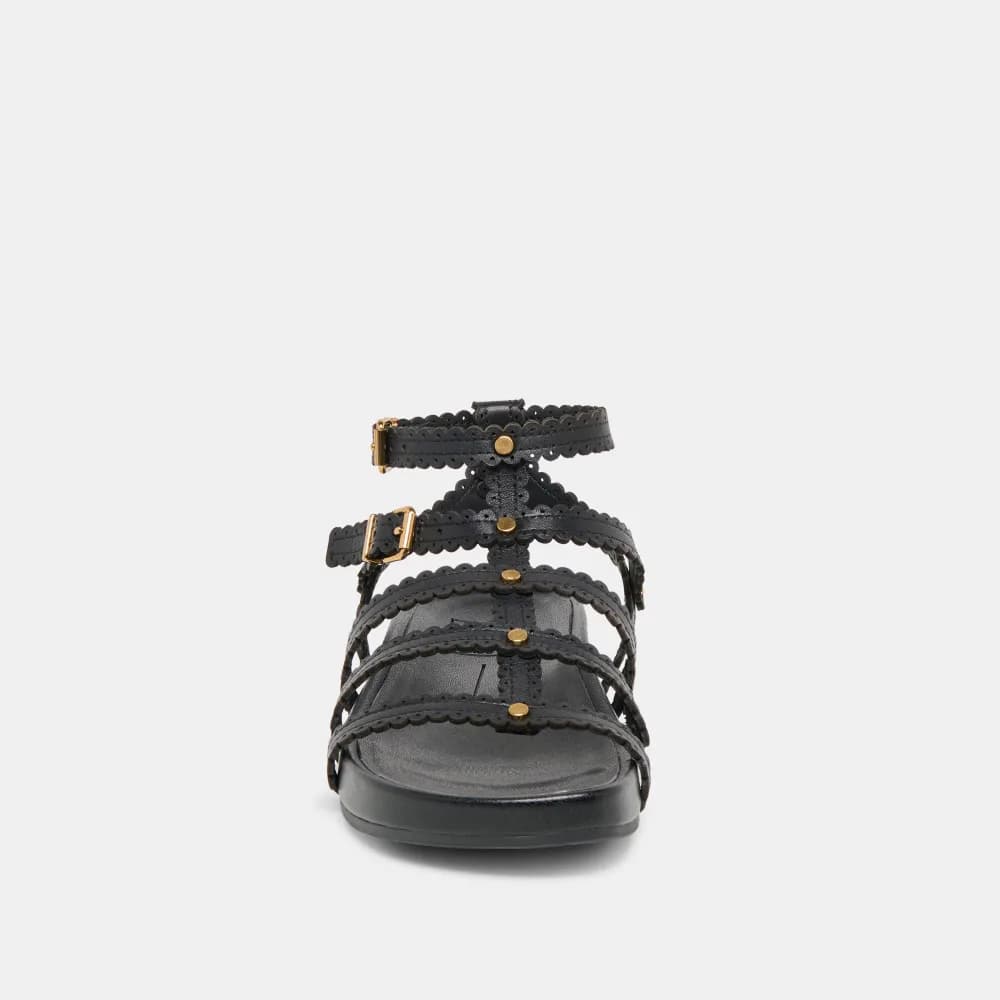 SUSANA SANDALS BLACK LEATHER