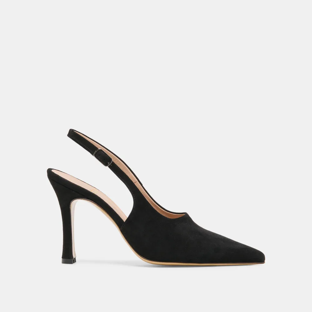 ALINNA HEELS ONYX SUEDE