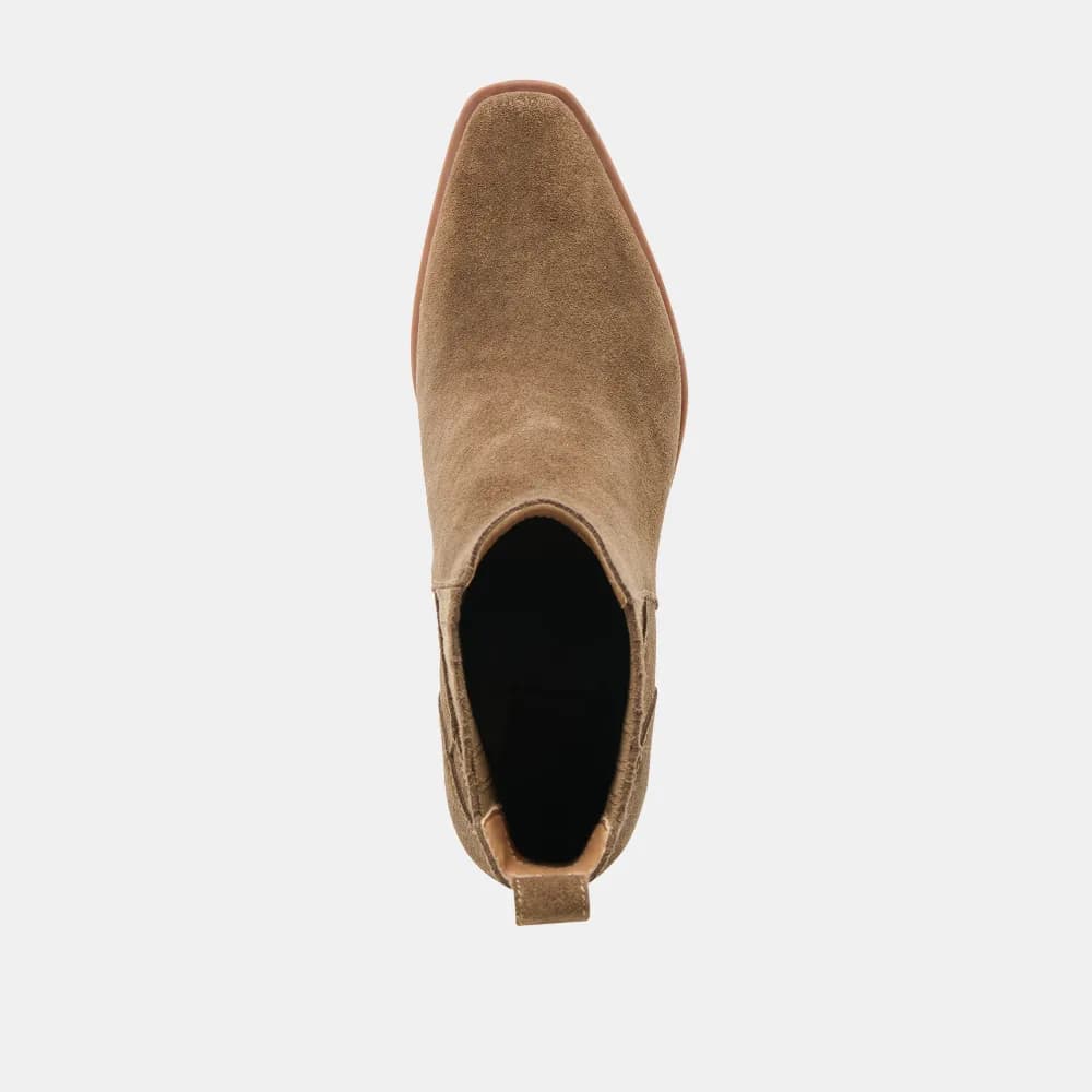 FAINT H2O BOOTIES OLIVE SUEDE
