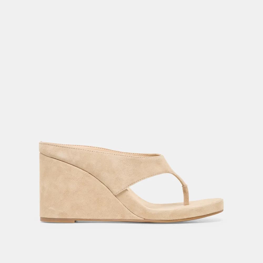 HINNA WEDGES DK BROWN SUEDE