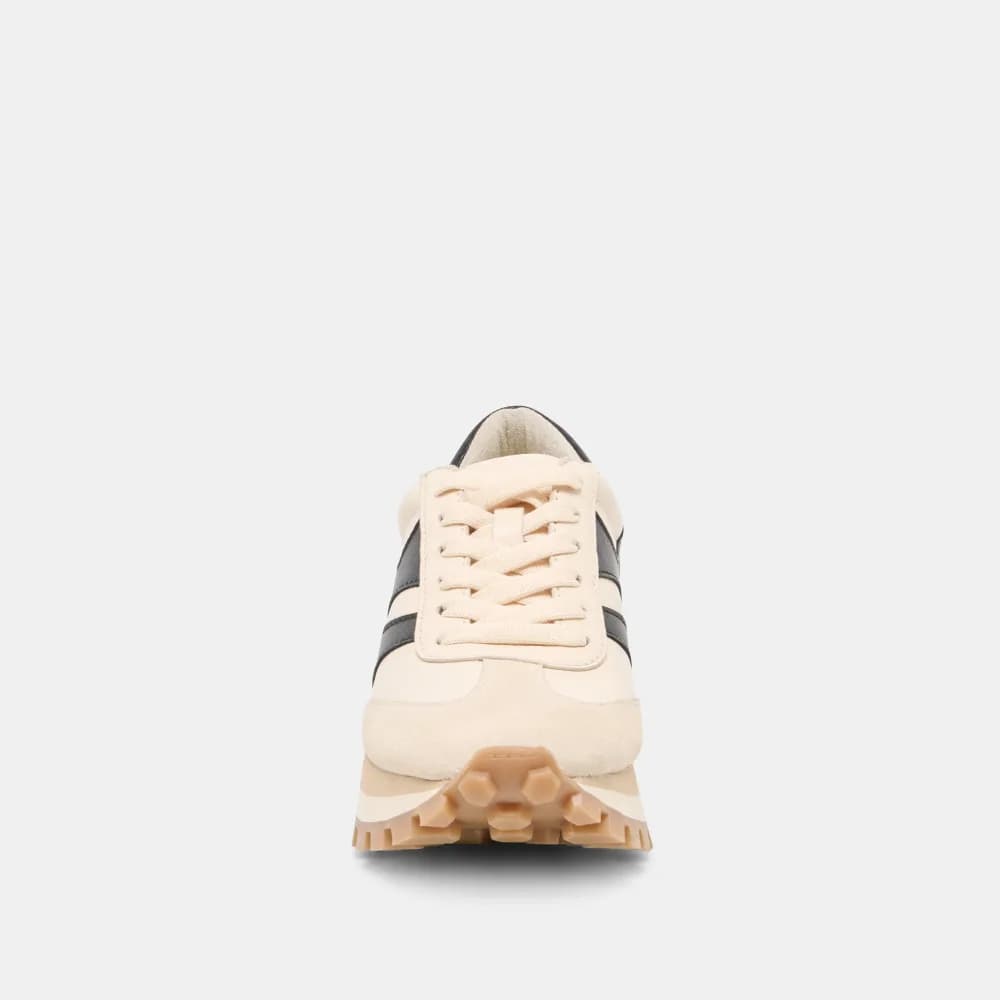 TRESA SNEAKERS WHITE BLACK LEATHER