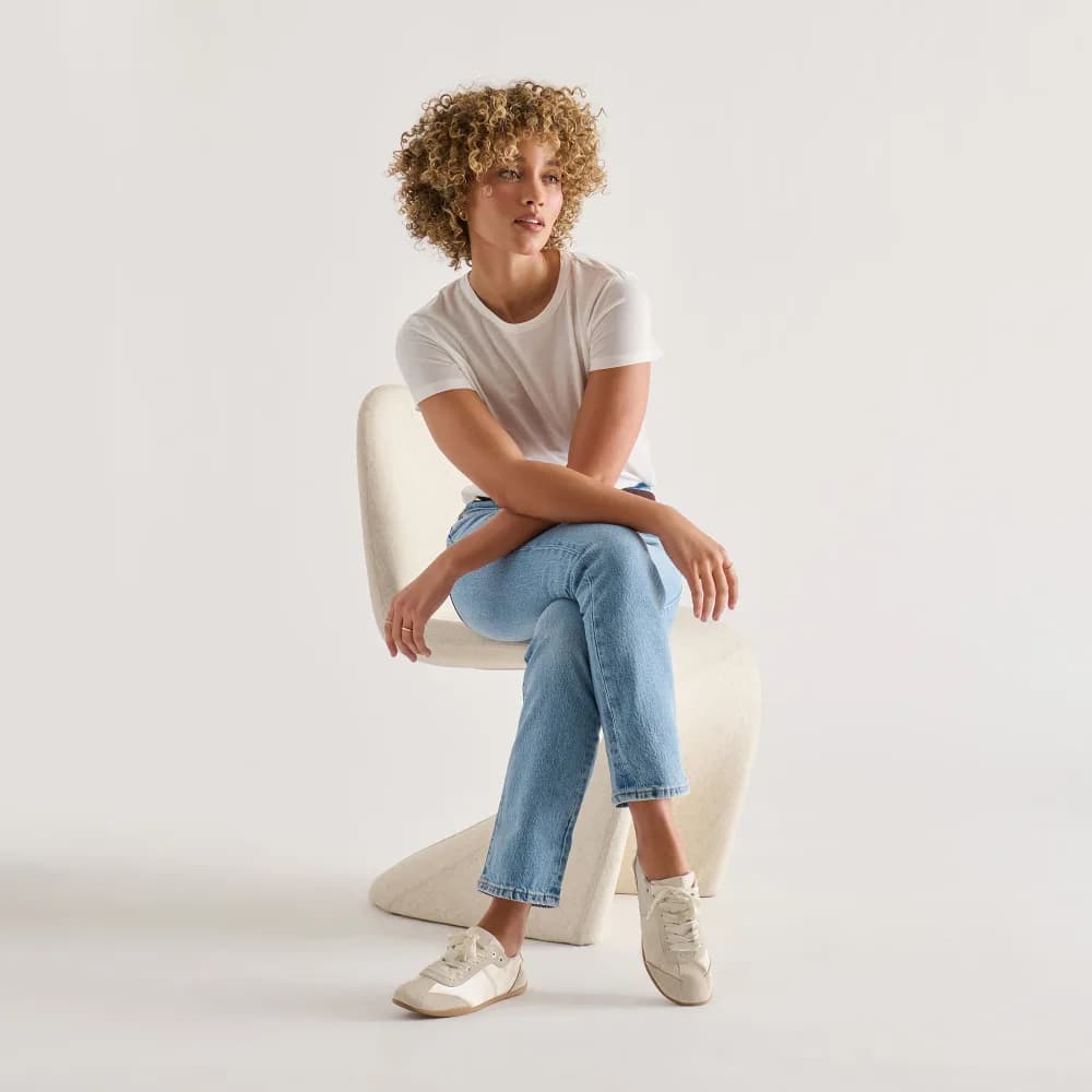 DAKODA SNEAKERS OFF WHITE SATIN