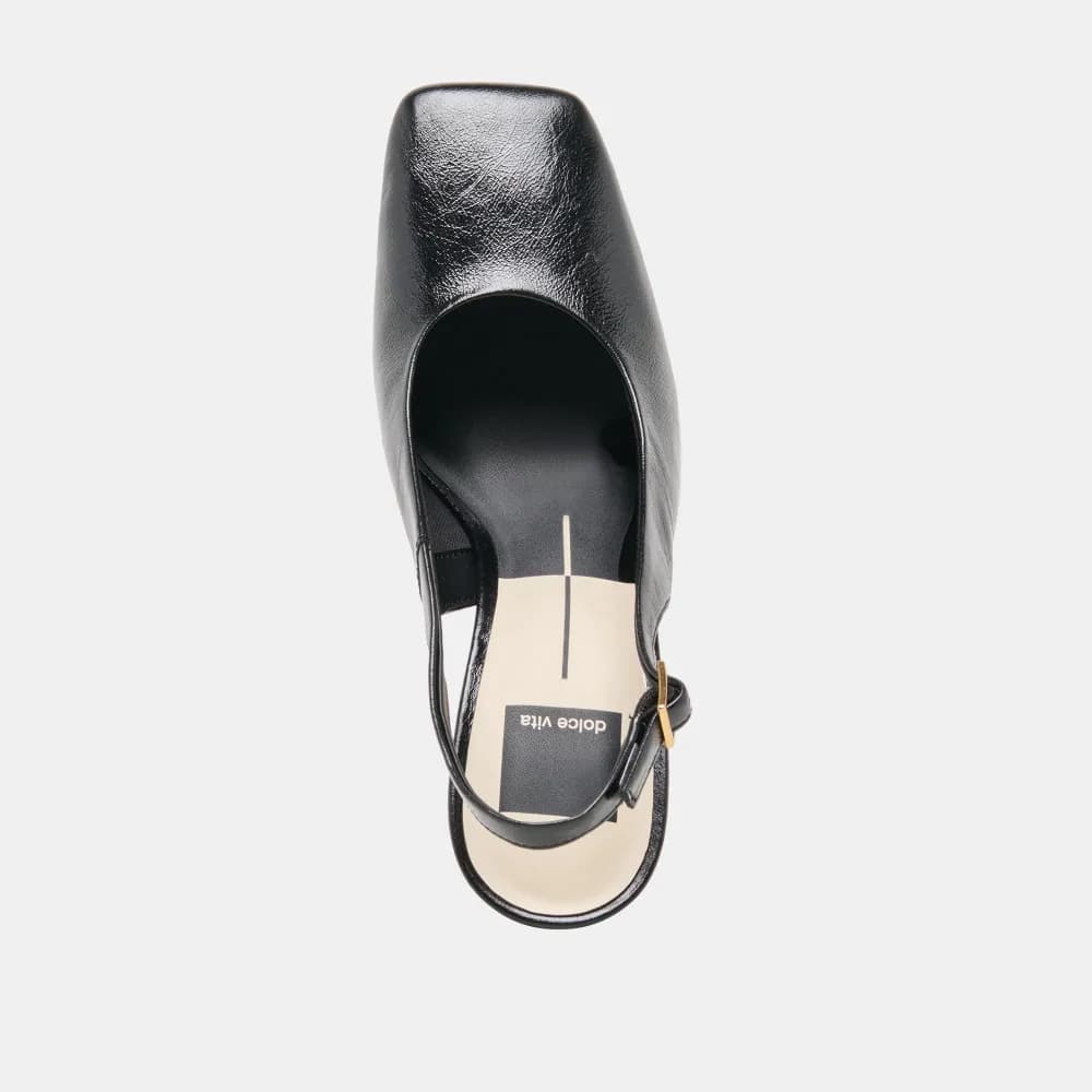 GESSIA HEELS MIDNIGHT LEATHER