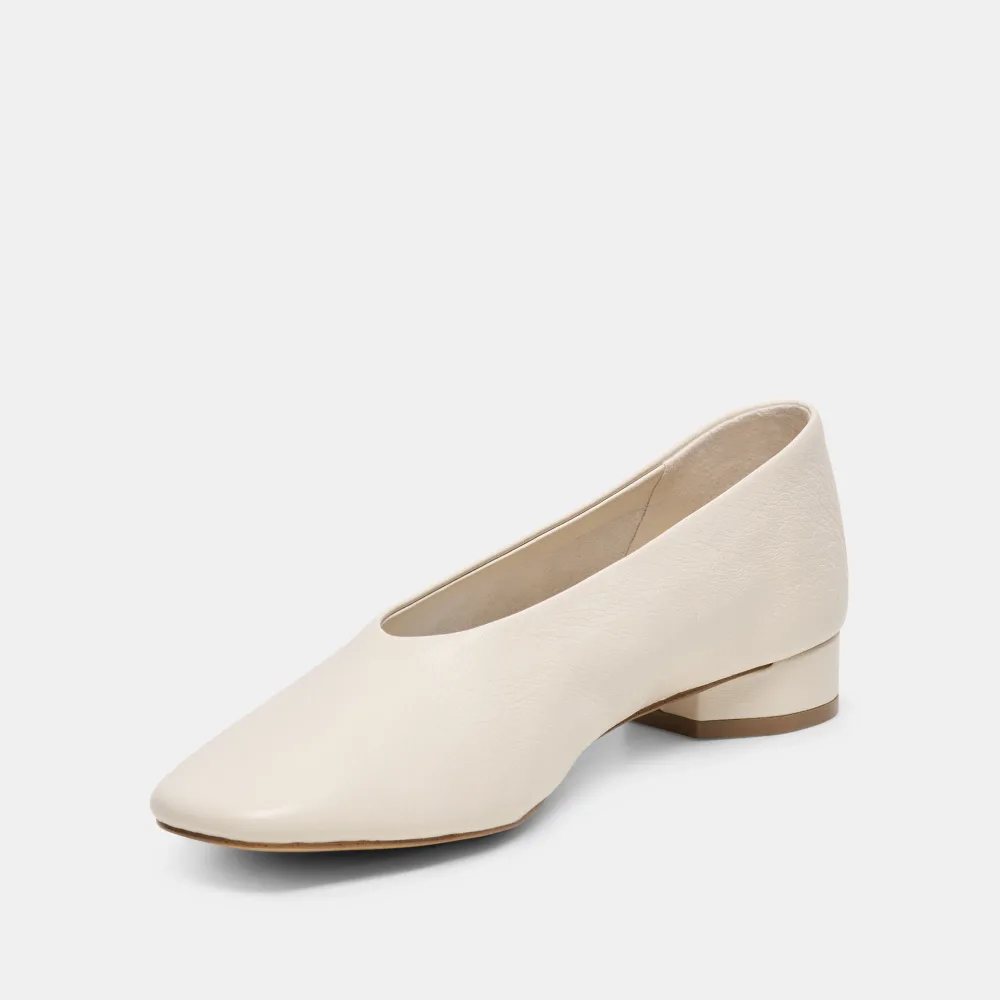 ANDEY BALLET FLATS BONE LEATHER