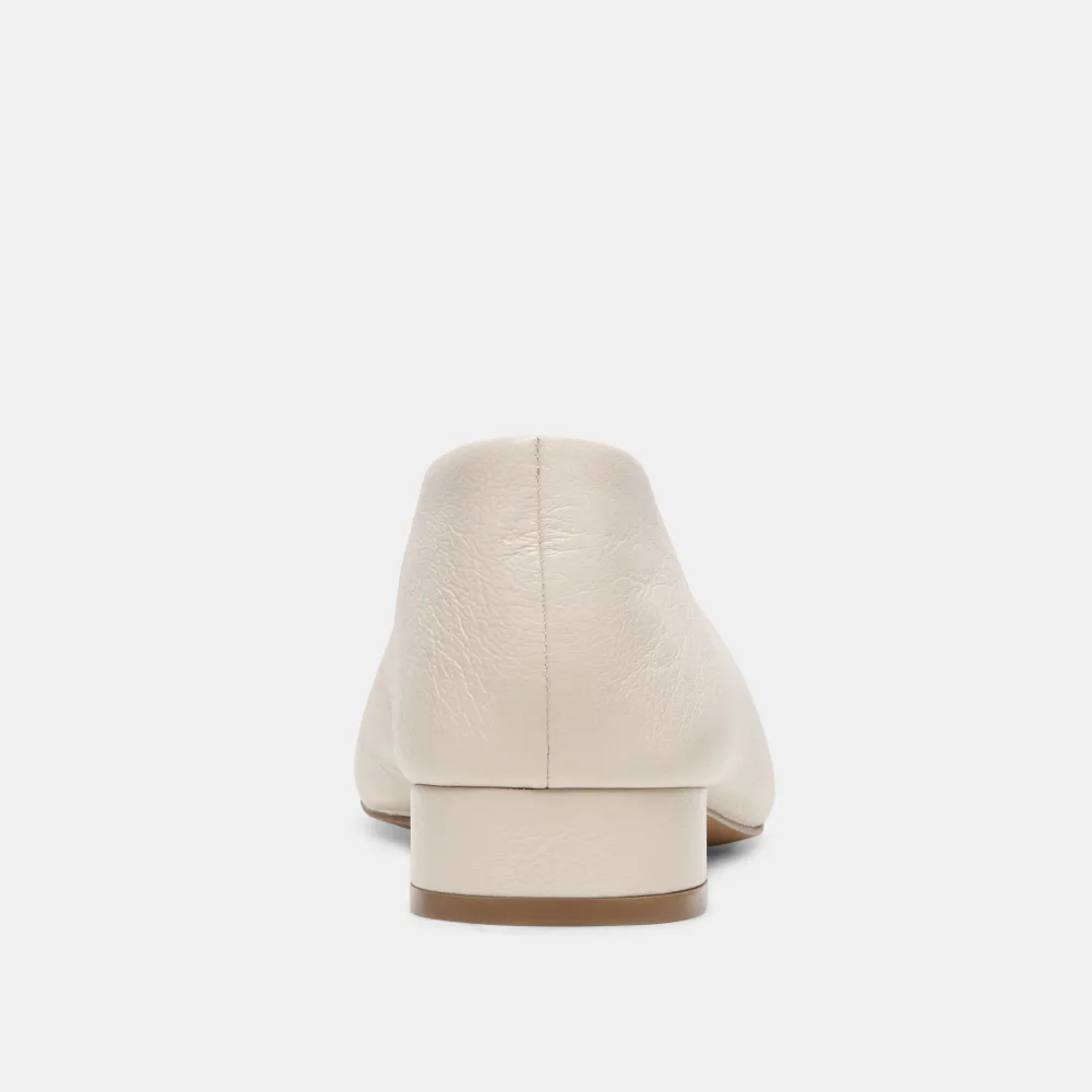 ANDEY BALLET FLATS BONE LEATHER