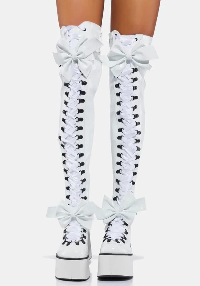 Pure Gothic Princess Thigh High Boots