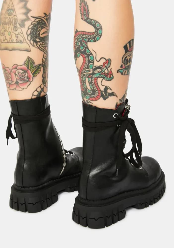 Twisted Combat Boots