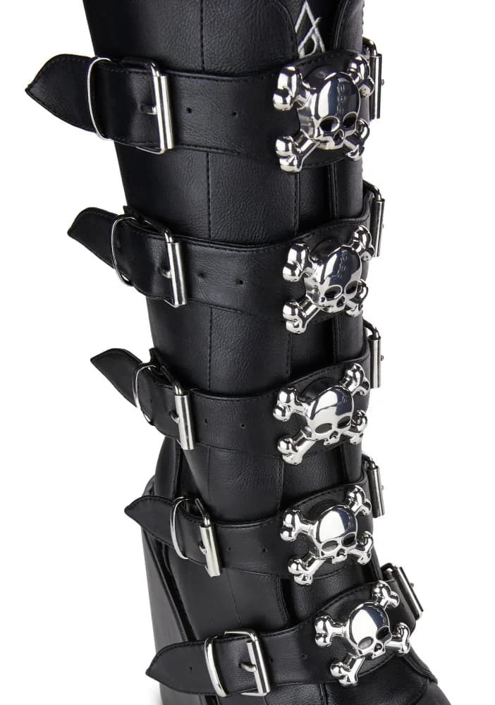 Dune Skull Platform Boots