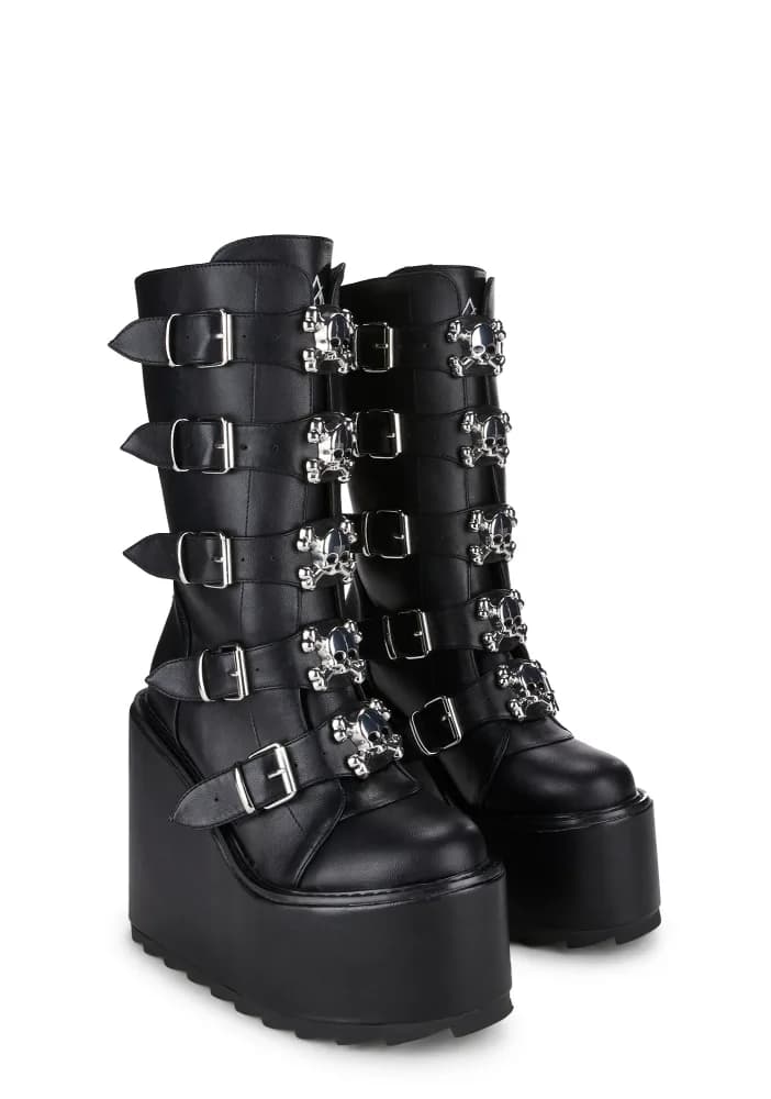 Dune Skull Platform Boots