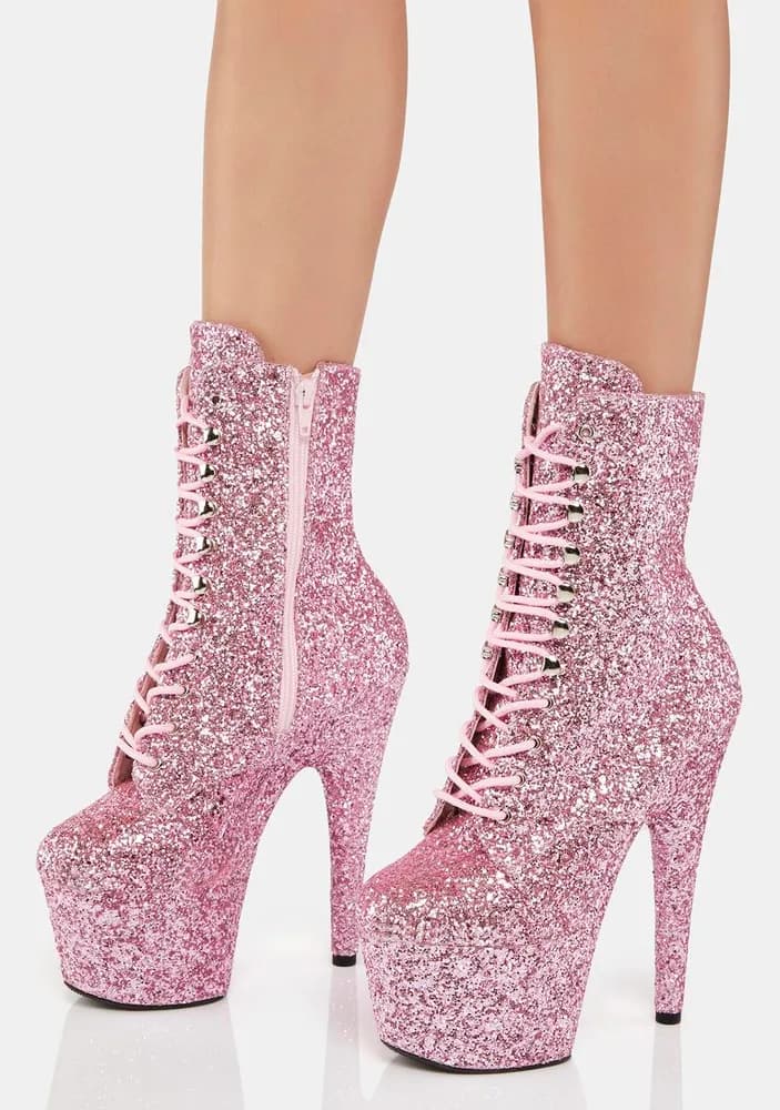 Pink Adore-1020Gwr Platform Boots