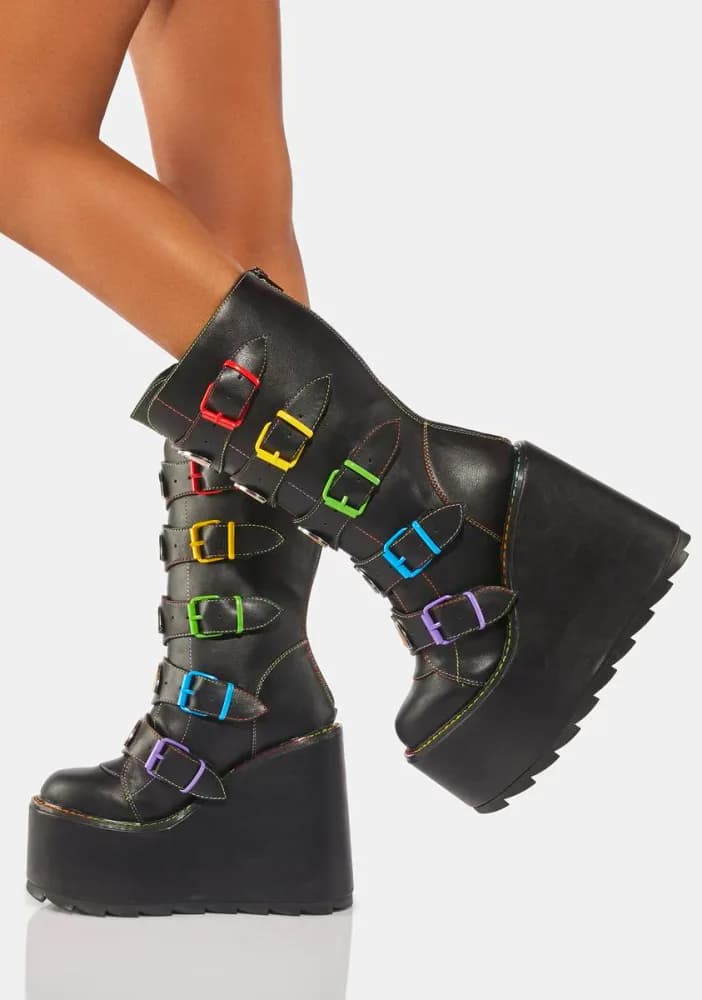 Dune Rainbow Platform Boots