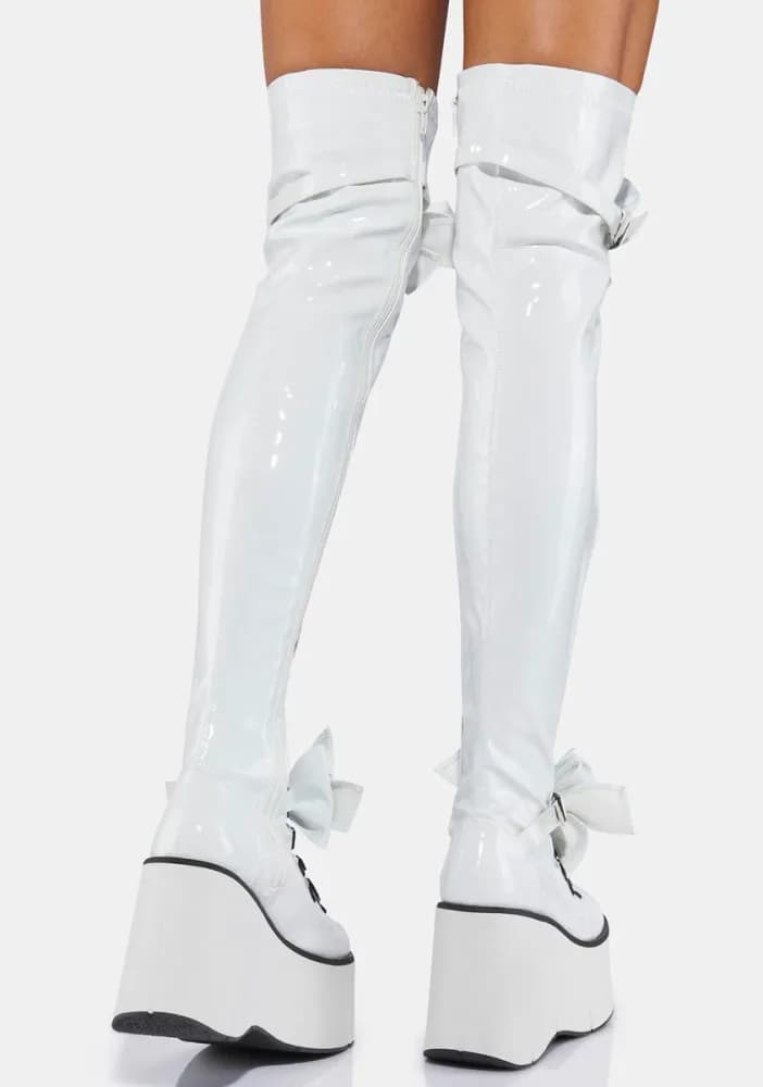 Pure Gothic Princess Thigh High Boots