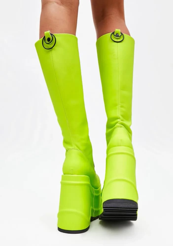 Slime Evil Intentions Wedge Knee High Boots