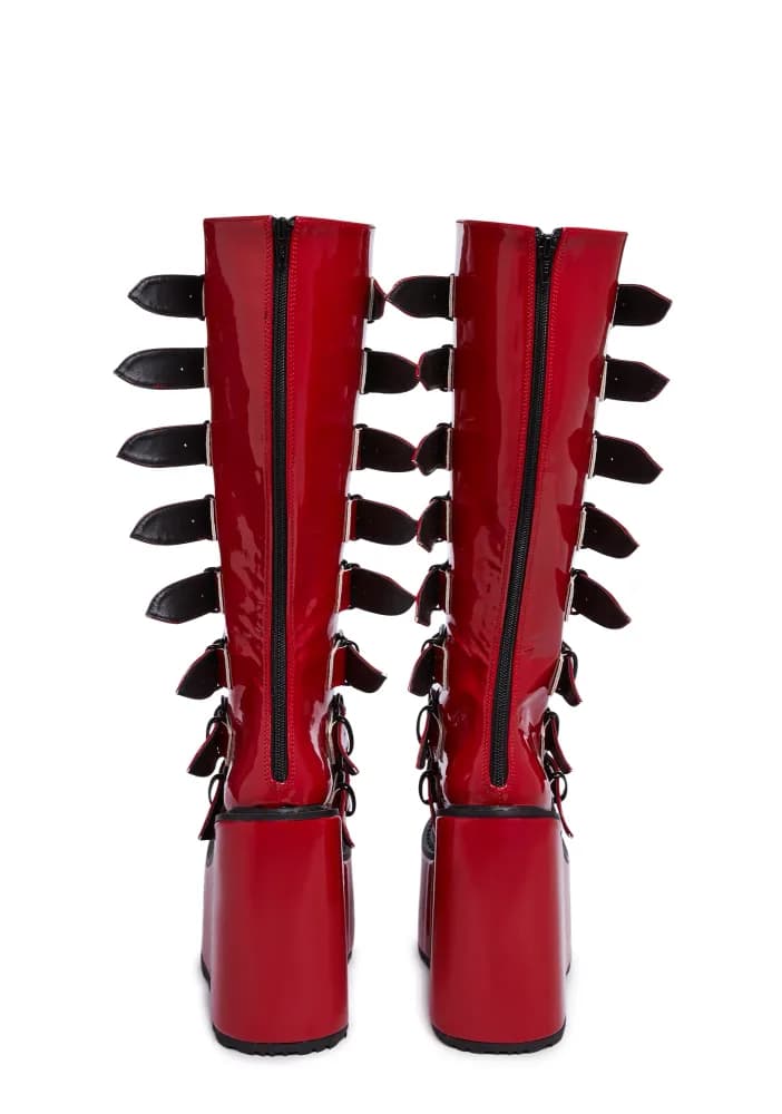 Red Holographic Trinity Boots