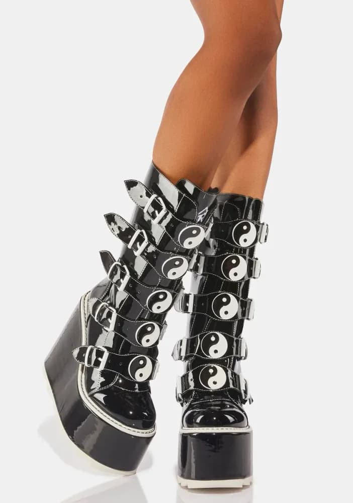 Dune Yin Yang Platform Boots