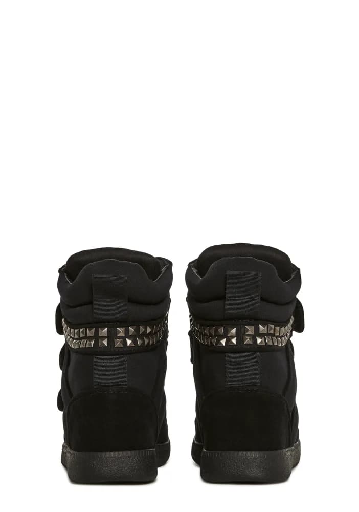 Ambient Wedge Sneakers With Studs