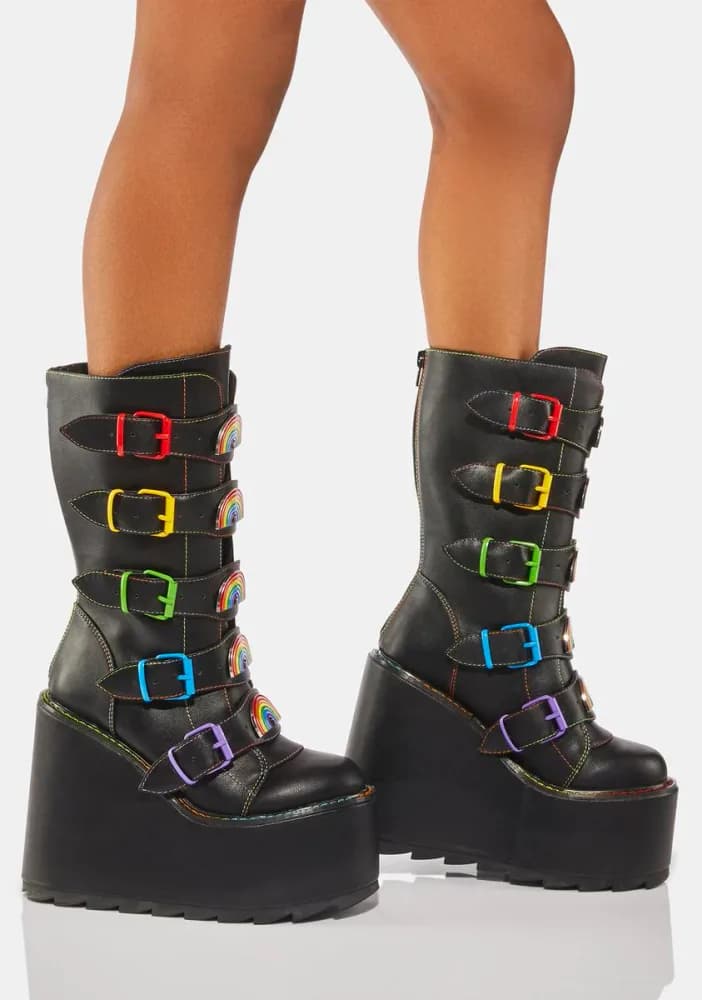 Dune Rainbow Platform Boots