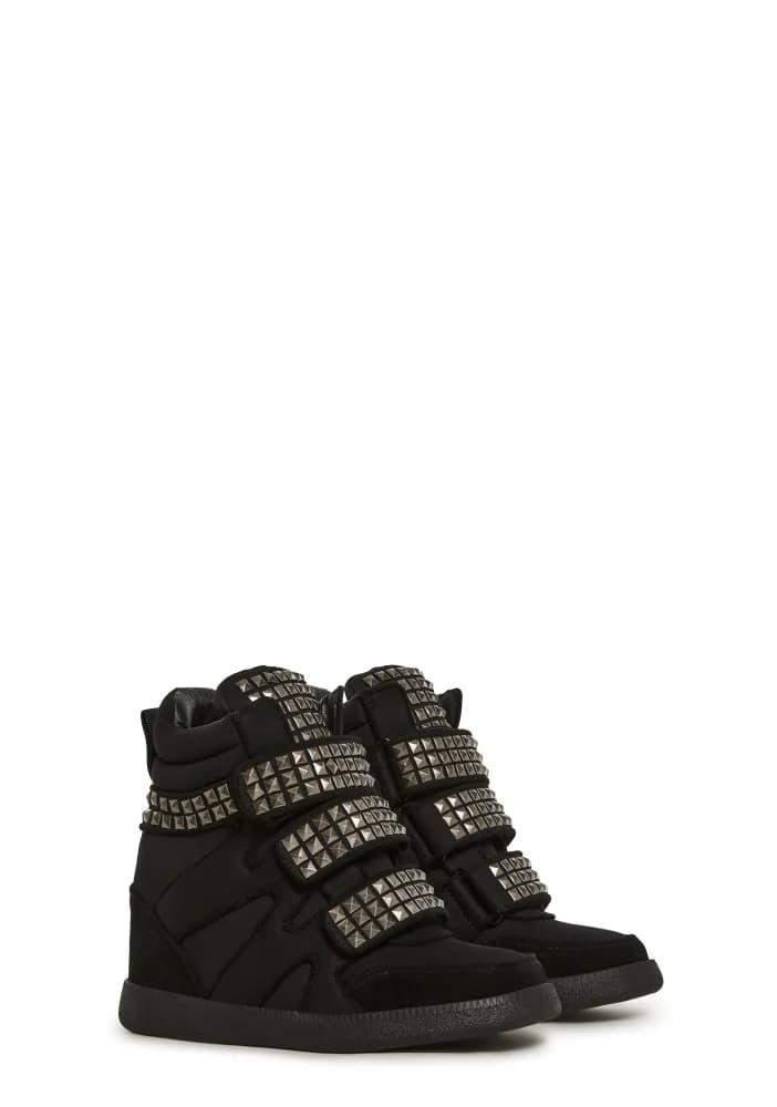 Ambient Wedge Sneakers With Studs