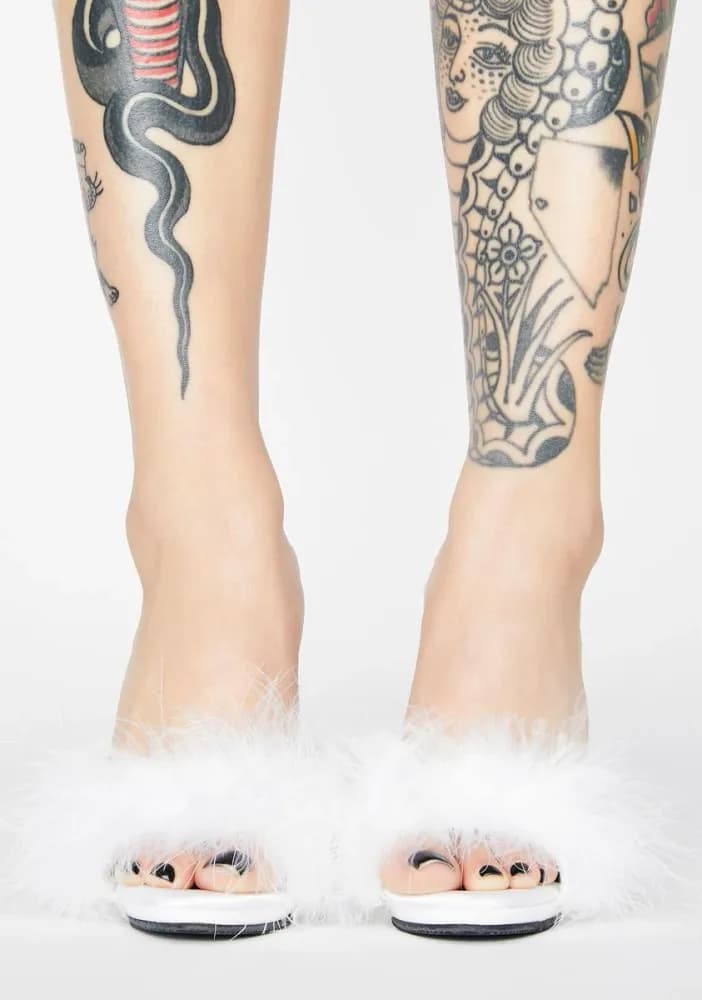 Prissy Poise Marabou Heels