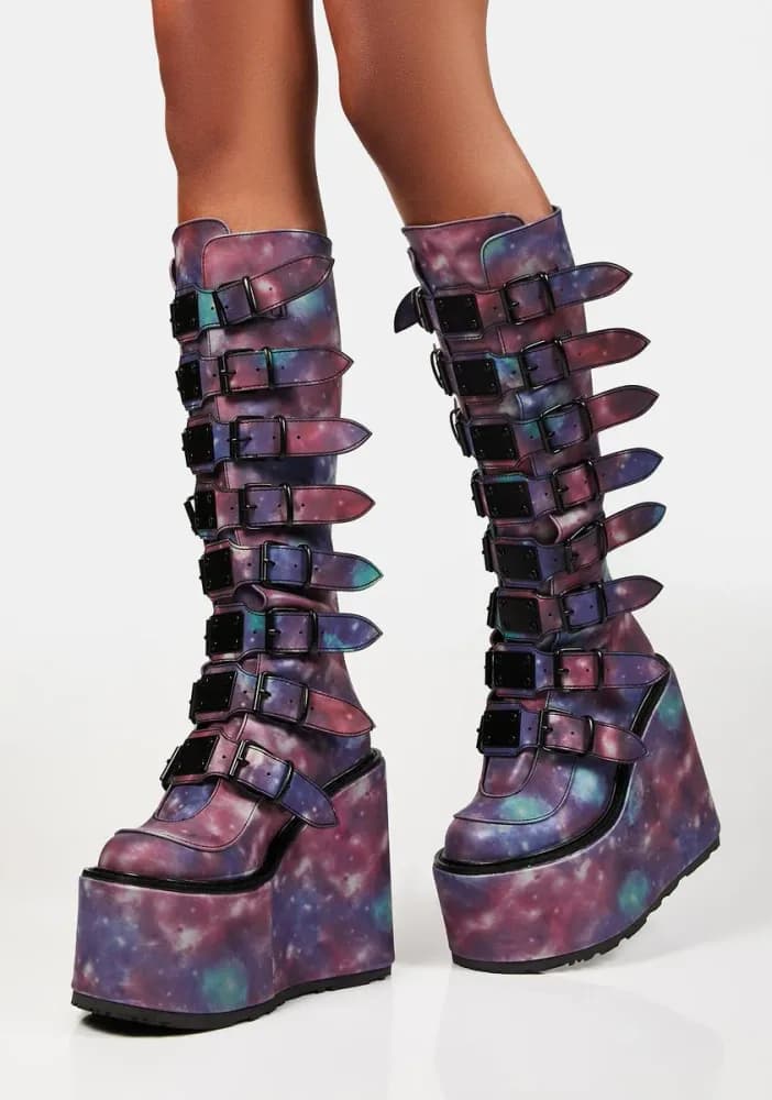 Blue Reflective Trinity Boots