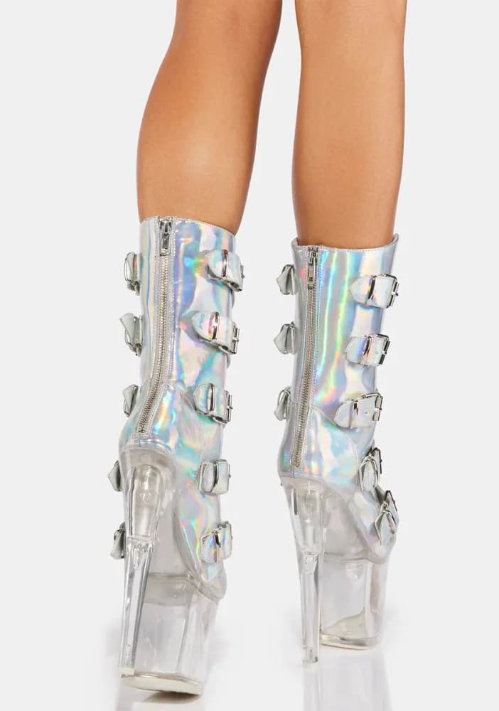 Holographic VIP Platform Boots