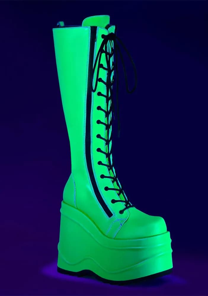 Slime Evil Intentions Wedge Knee High Boots