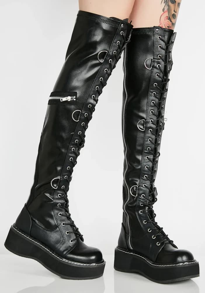 Emily-377 Bondage Boots