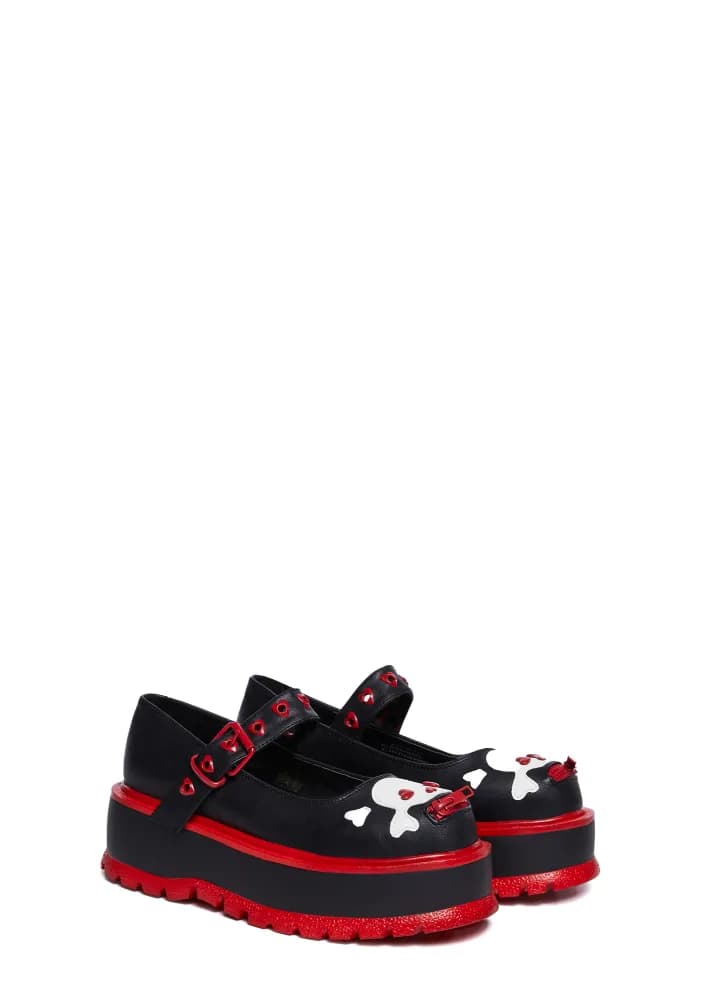 Red Slacker-27 Mary Janes