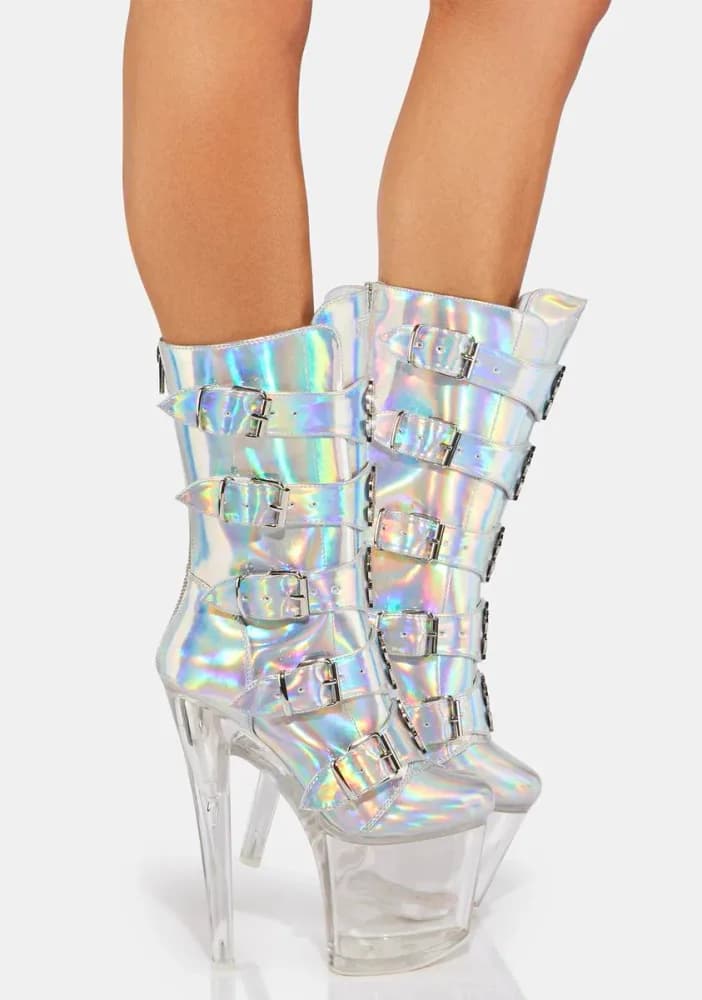 Holographic VIP Platform Boots