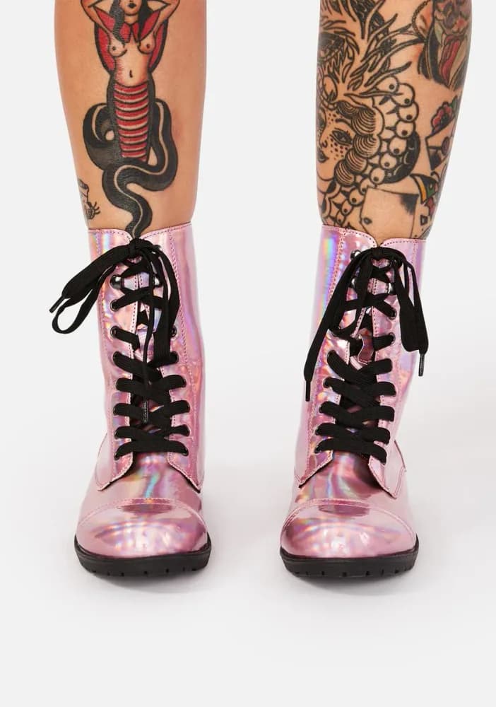 Pixie I Am Your Leader Hologram Boots