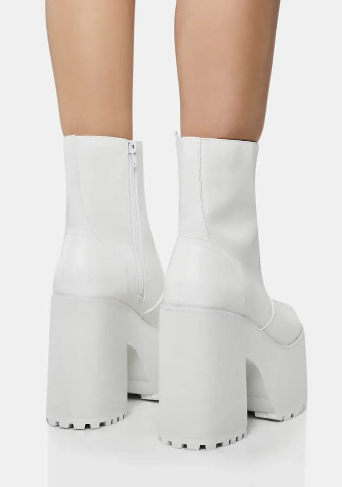White Krush Platform Boots