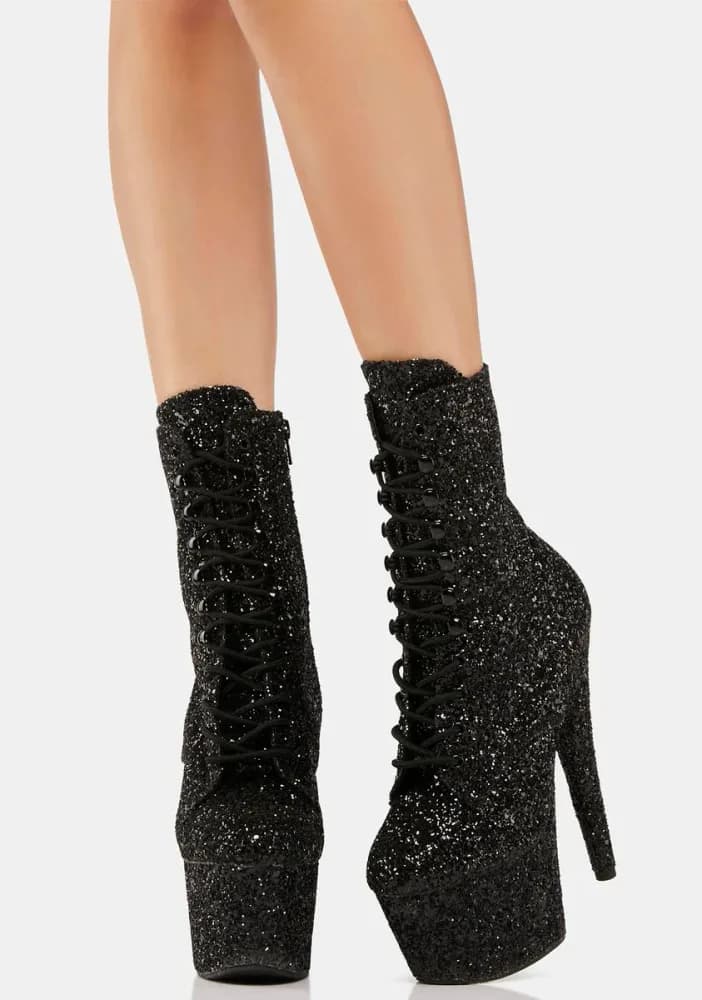 Black Adore-1020Gwr Platform Boots
