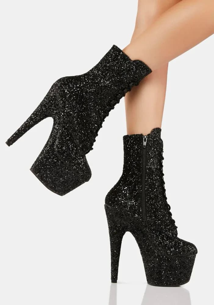 Black Adore-1020Gwr Platform Boots