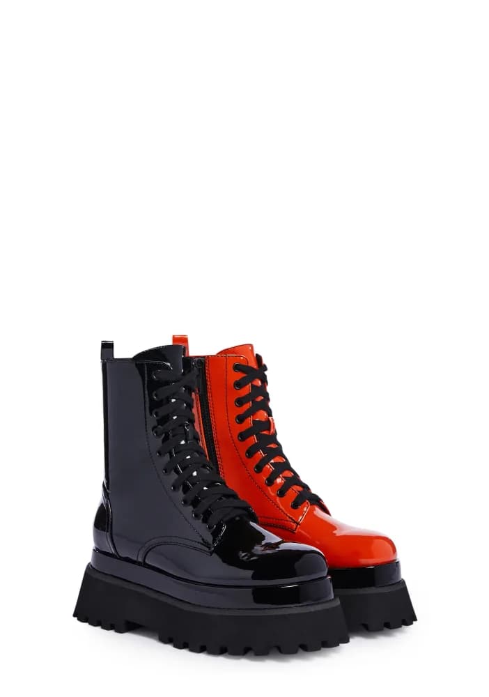 Color Me Haunted Mismatched Boots