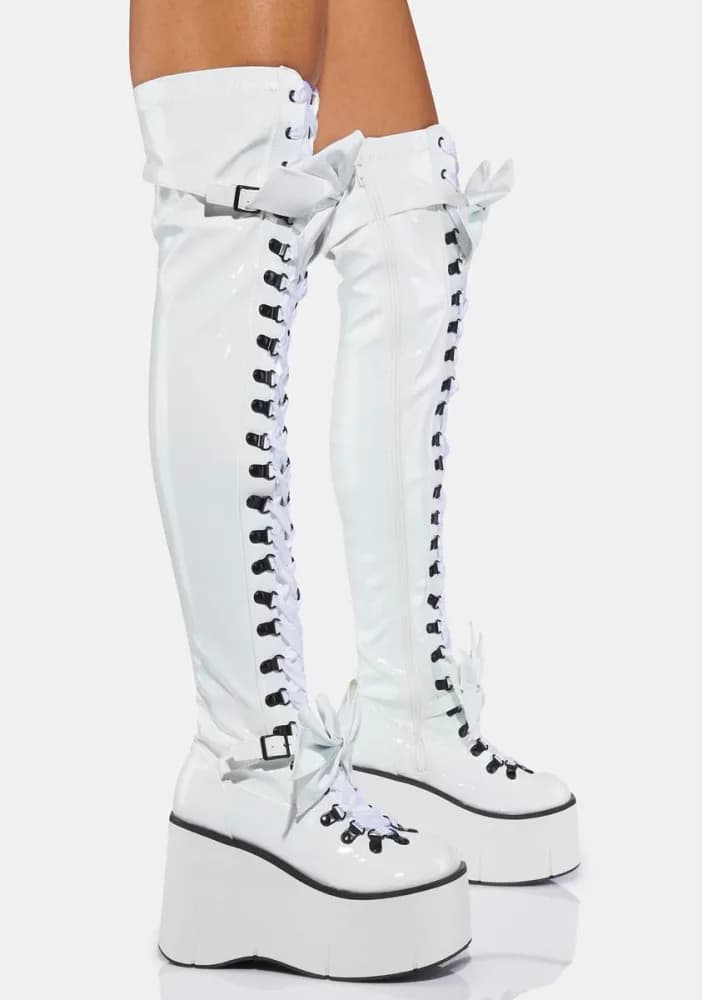 Pure Gothic Princess Thigh High Boots