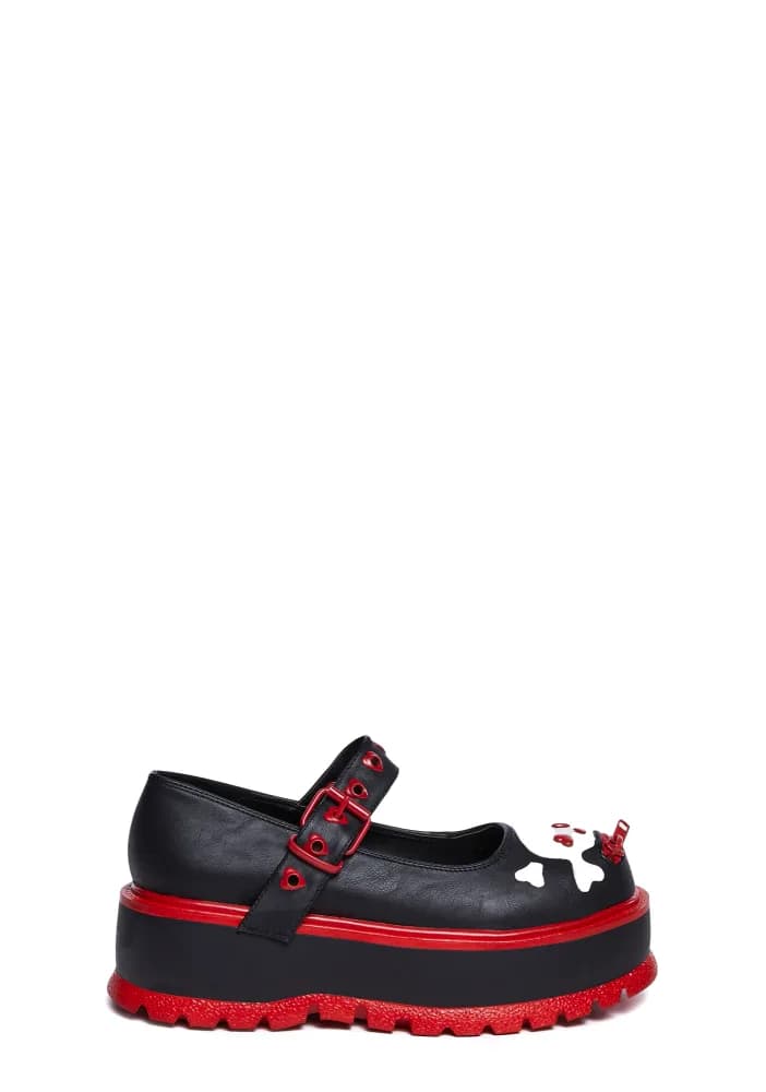 Red Slacker-27 Mary Janes