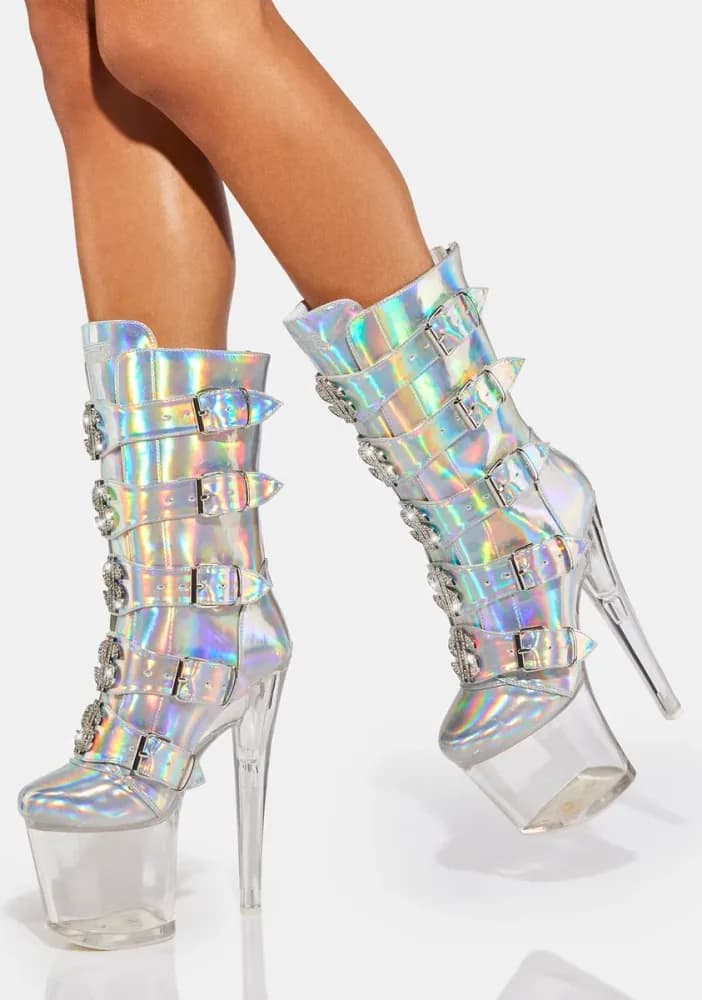 Holographic VIP Platform Boots