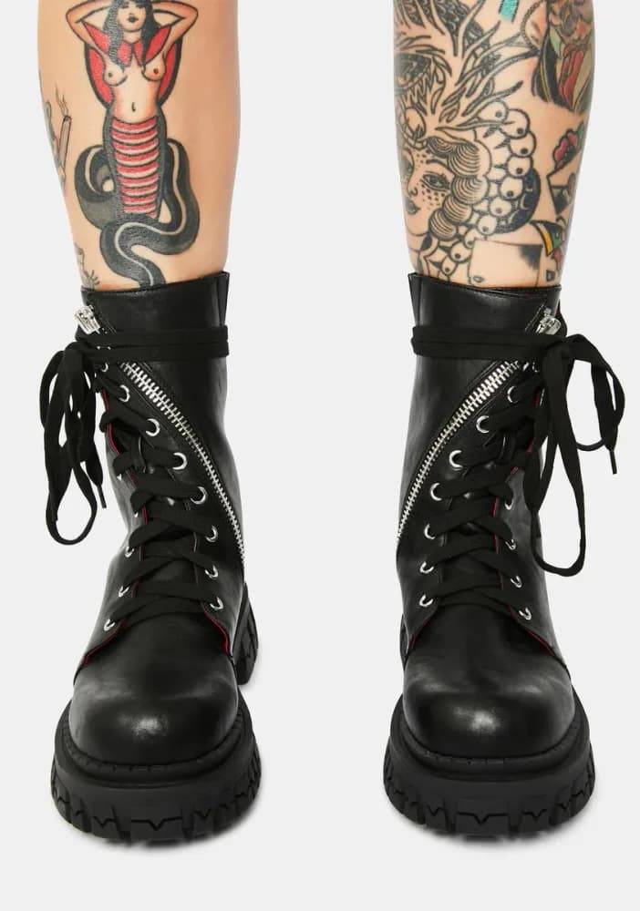 Twisted Combat Boots