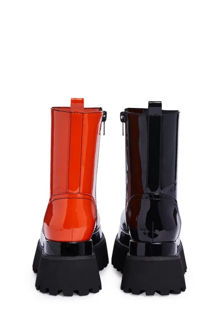 Color Me Haunted Mismatched Boots