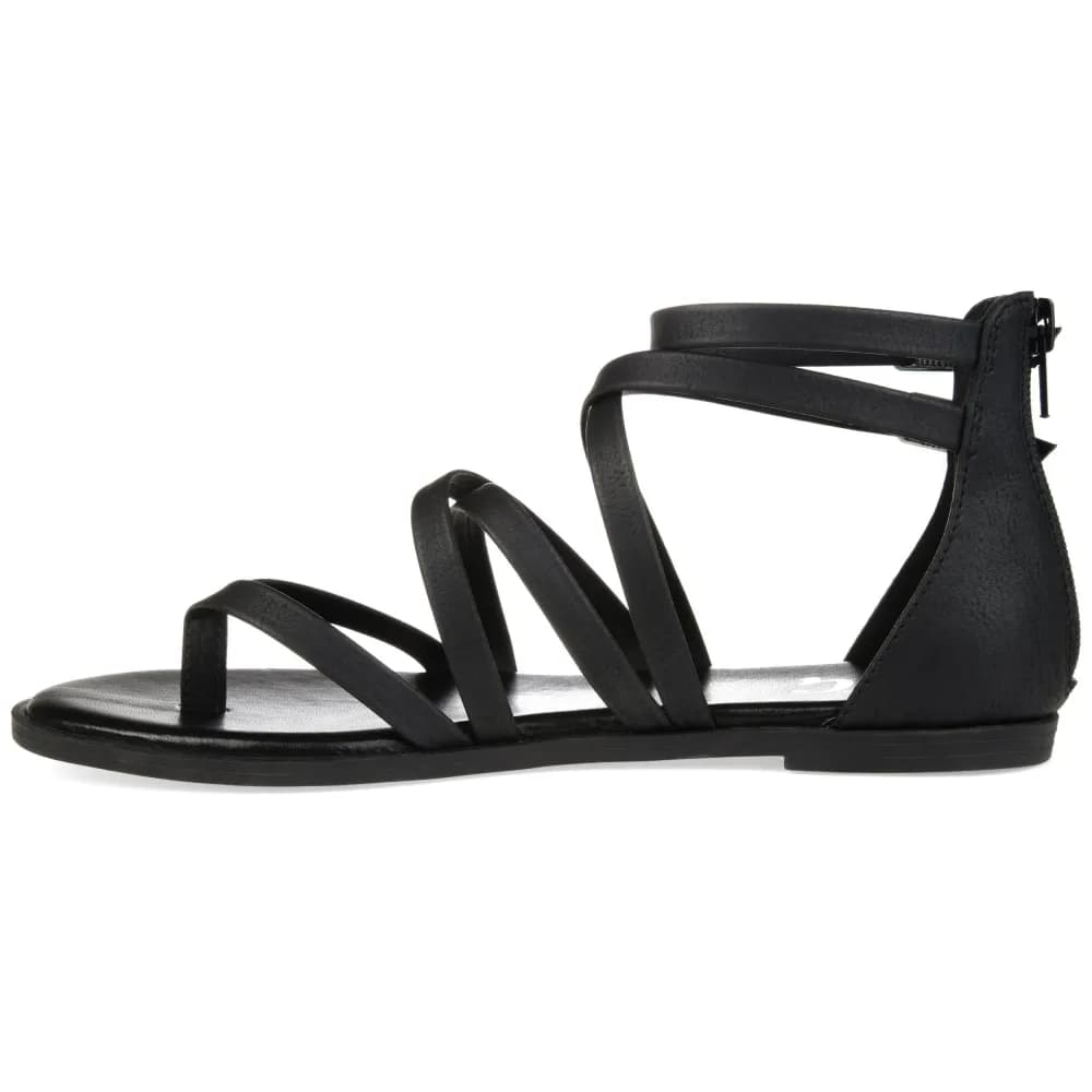 ZAILIE GLADIATOR SANDALS IN VEGAN LEATHER